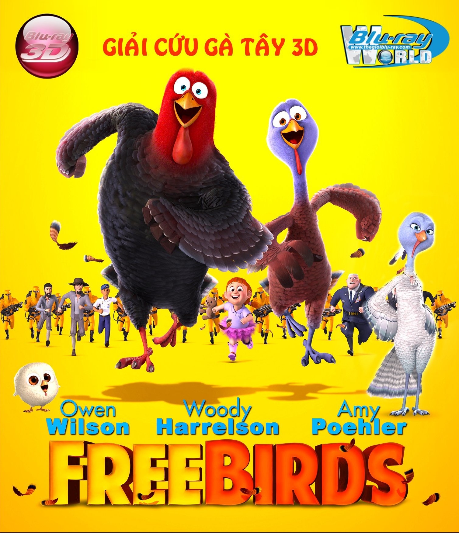 D190. FREE BIRDS - GIẢI CỨU GÀ TÂY 3D 25G(DTS-HD MA 5.1) 
